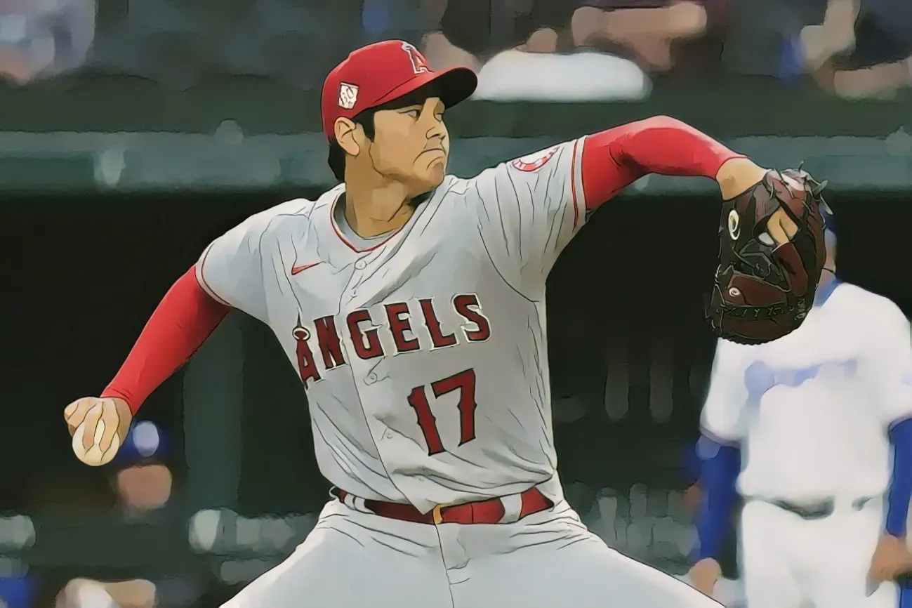 試合中の大谷選手のイメージ