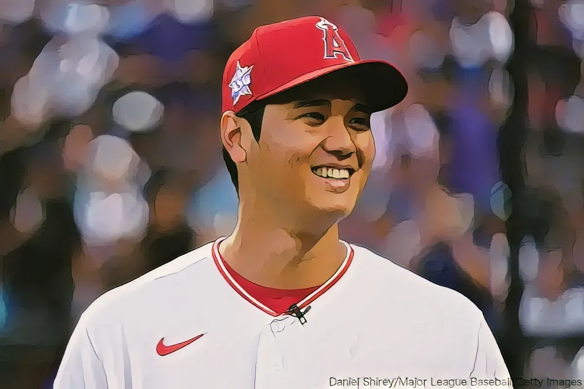 試合中の大谷選手