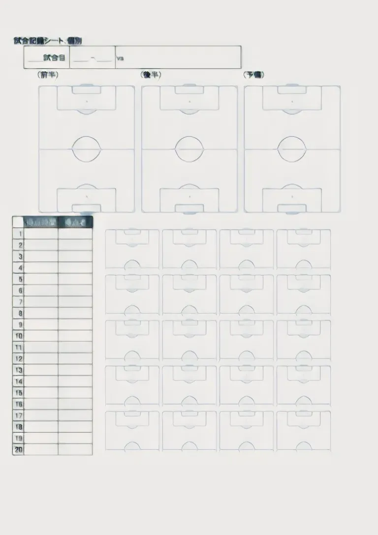 試合の記録